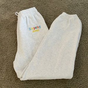 Mayfair group “empathy always” sweat pants